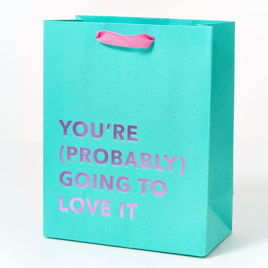 Going to Love It Aqua Gift Bag