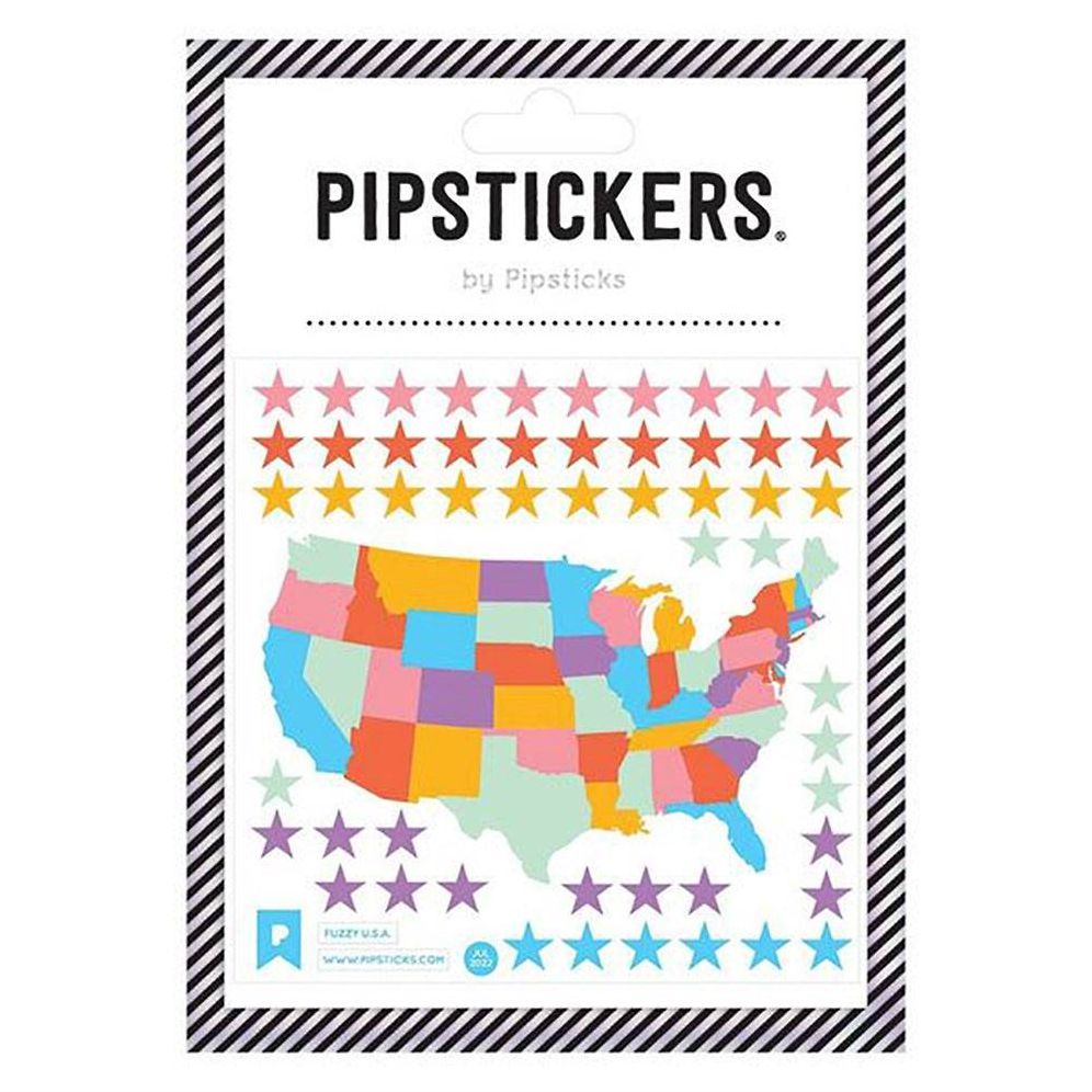 Fuzzy USA Sticker Sheet