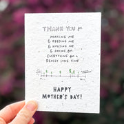Mother's Day Greeting Card Thank You For Everything