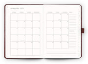 2027 Scribble & Dot - Bordeaux Croc - Week-to-View Planner