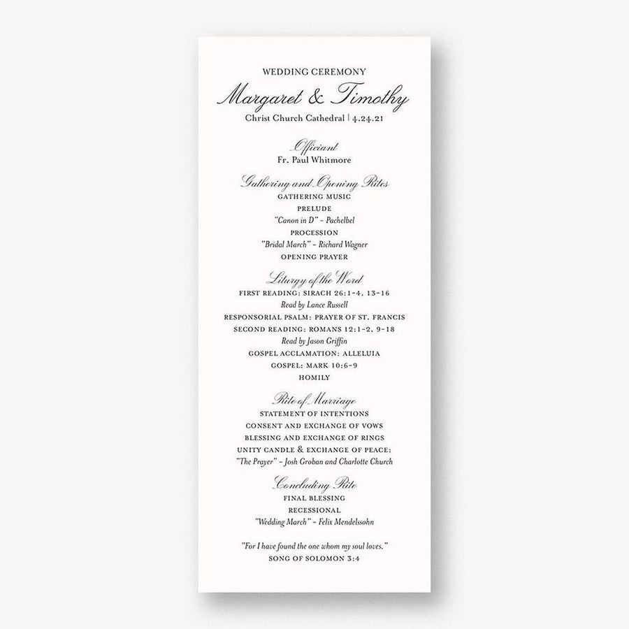 Etched Floral Program