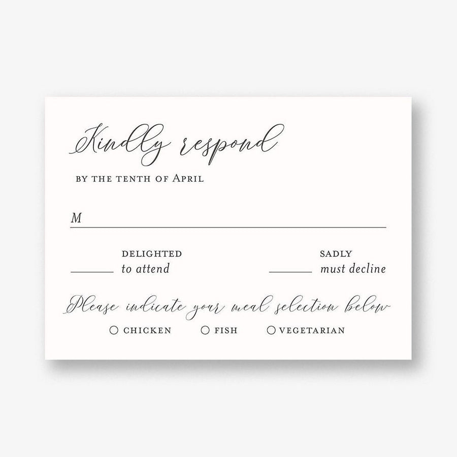 Painted Magnolia Response Card