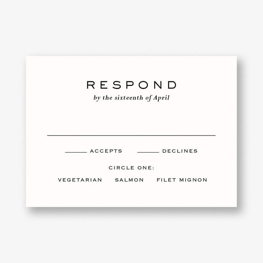 Duo Response Card