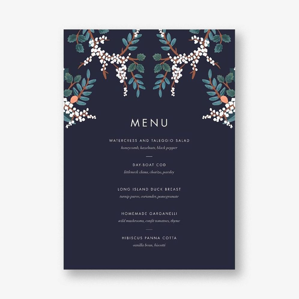Mandarin Grove Menu