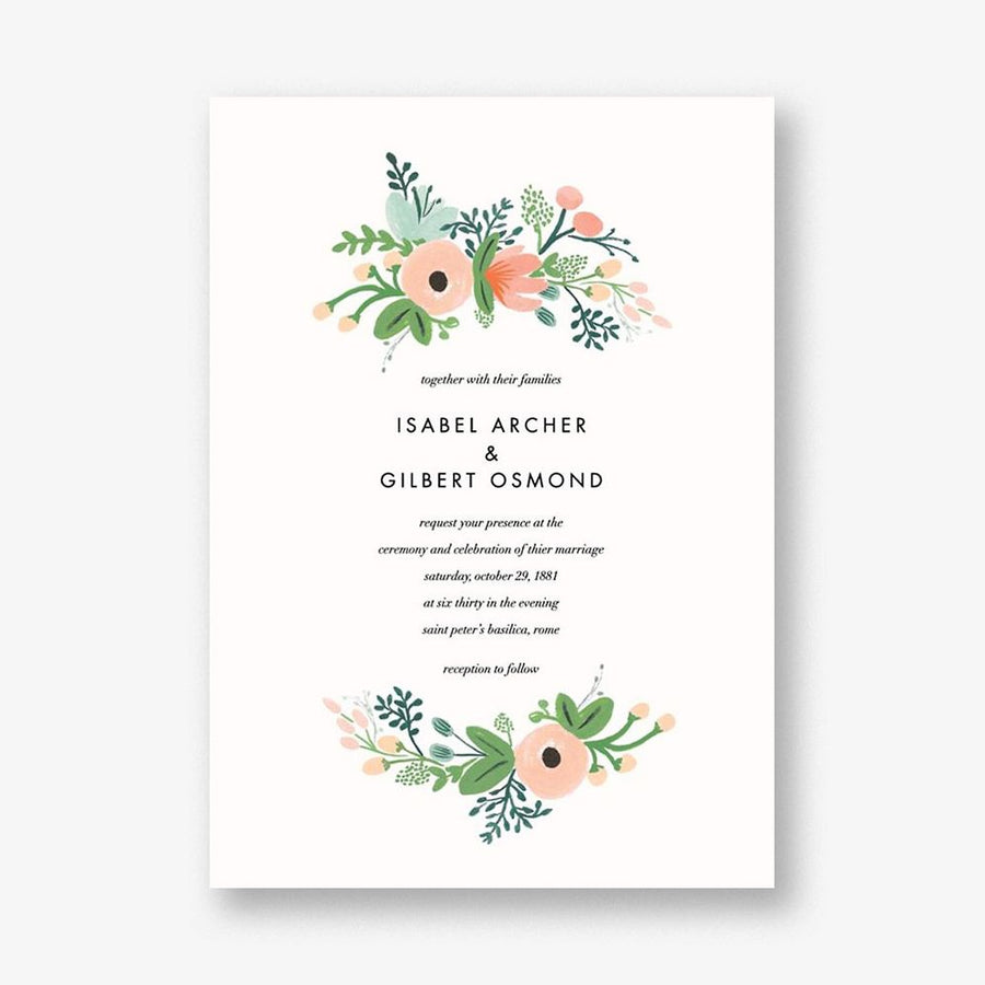 Wrapped in Wildflowers Wedding Invitation