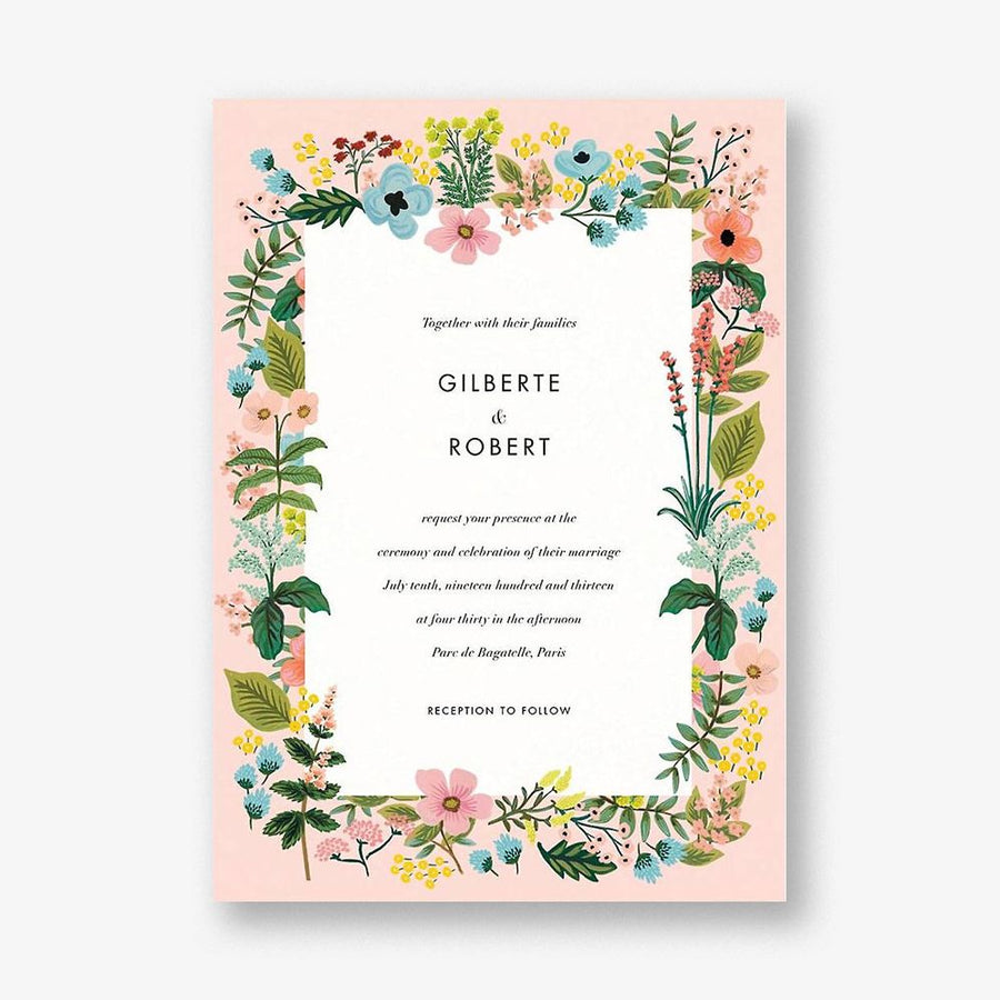 Spring Gatherings Wedding Invitation