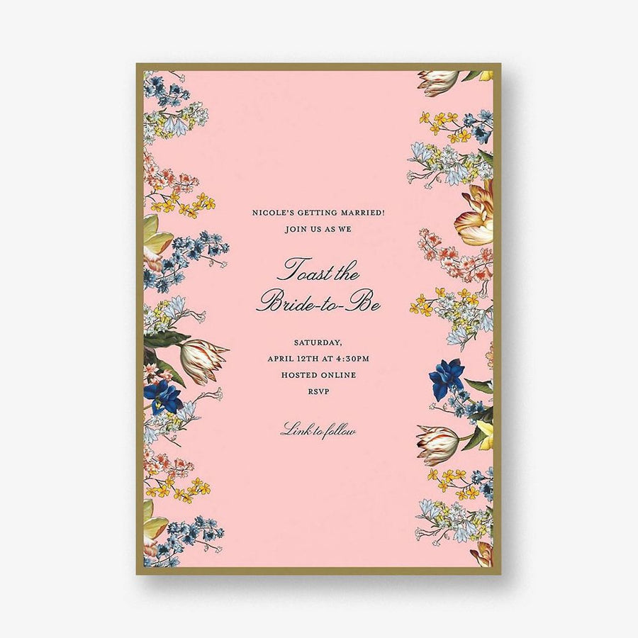 Adorned Aisle Bridal Shower Invitation