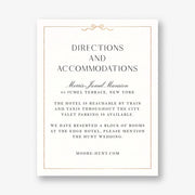 Bow Border Foil Information Card