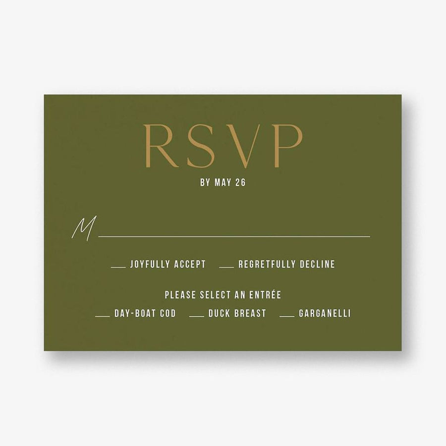 Simply Us Green Response Card