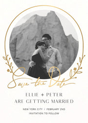 Auréole Foil Save the Date Card
