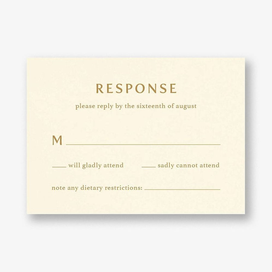 Anemone Response Card