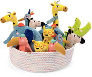Les Toupitis Zebra Plush Toy Rattle