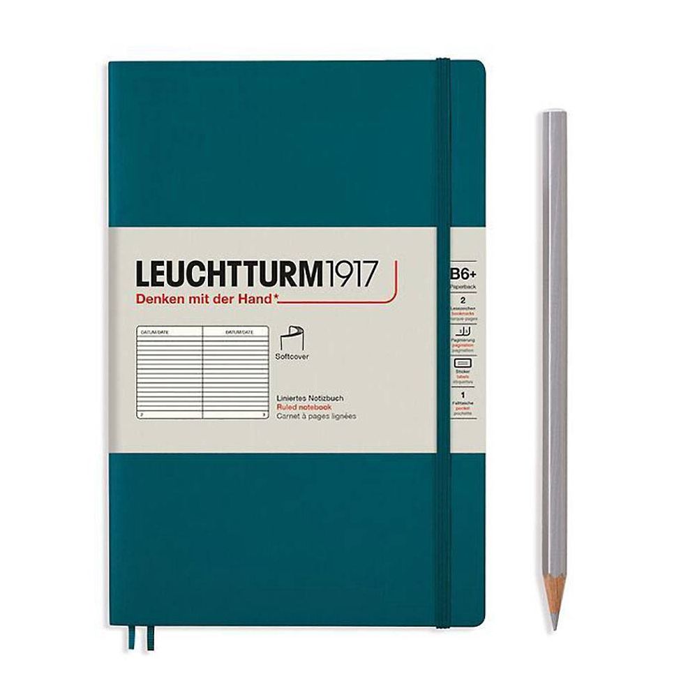 Leuchtturm Pacific Green Softcover Ruled Journal