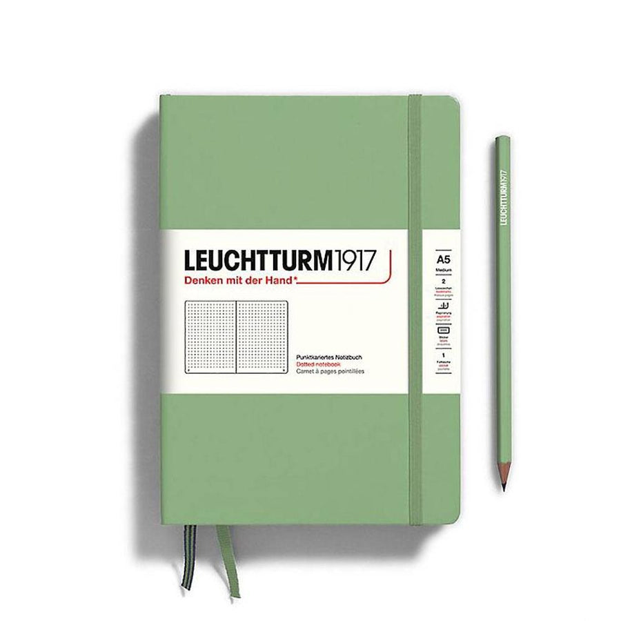 Leuchtturm1917 Sage Medium Hardcover Dotted Journal