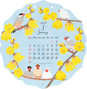 2027 Midori Calendar Wall Hanging Die Cut Bird
