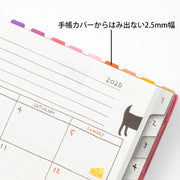 Midori Index Labels: Chiratto 24 Vivid Colors