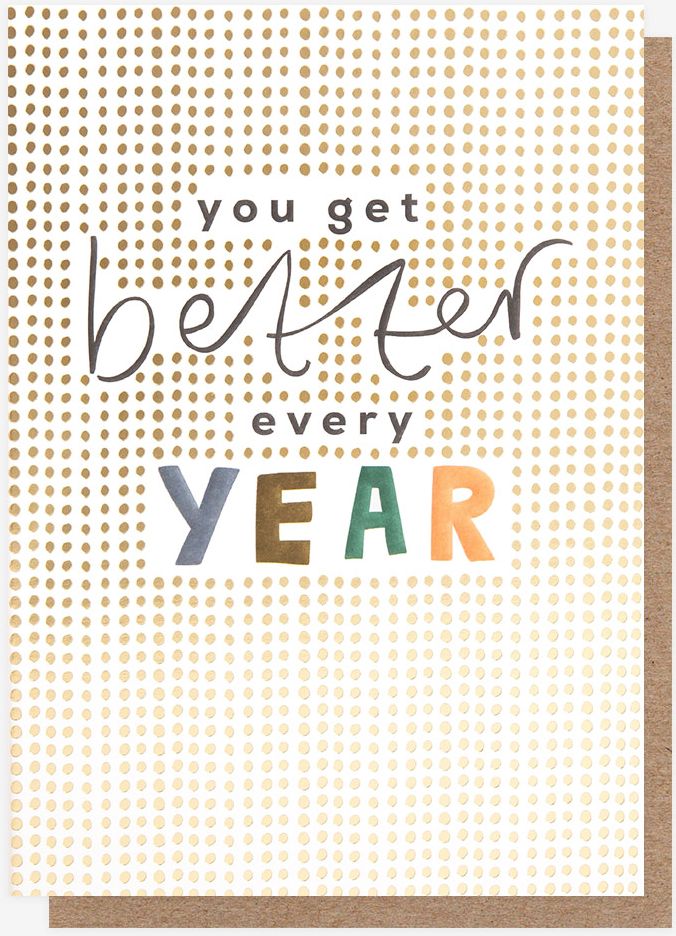 Better Every Year Birthday Card