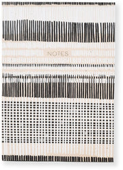 Paper Wasp Recycled B&W Cross-stitch Lines Journal