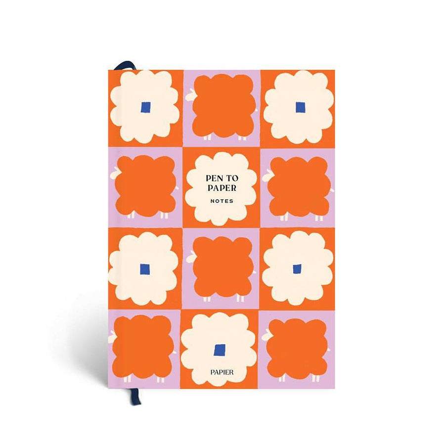 Dancing Daisy Hardcover Lined Notebook