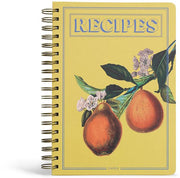Fruits B5 Spiral Guided Recipe Journal Yellow