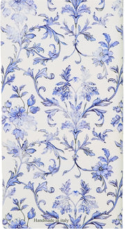 2027 Weekly Pocket Planner Blue Floral Design With Embossed Year