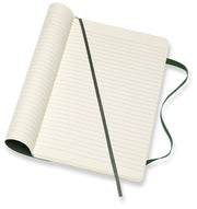 Moleskine Notebook, Large, Ruled, Myrtle Green, Soft Cover (5 x 8.25)