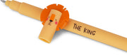 Legami Lion Erasable Gel Pen - Orange Ink