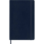 Moleskine Classic Notebook, Large, Ruled, Sapphire Blue, Soft Cover (5 x 8.25)