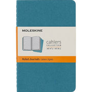 Moleskine Cahier Journal, Pocket, Ruled, Brisk Blue (3.5 x 5.5)