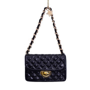 Black Fashion Bag Glass Ornament