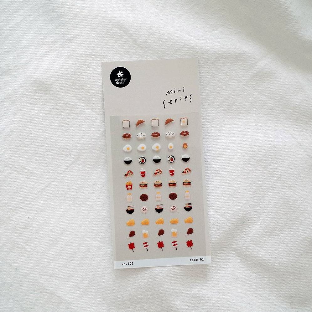 Suatelier Design Mini Stickers Everyday Foods