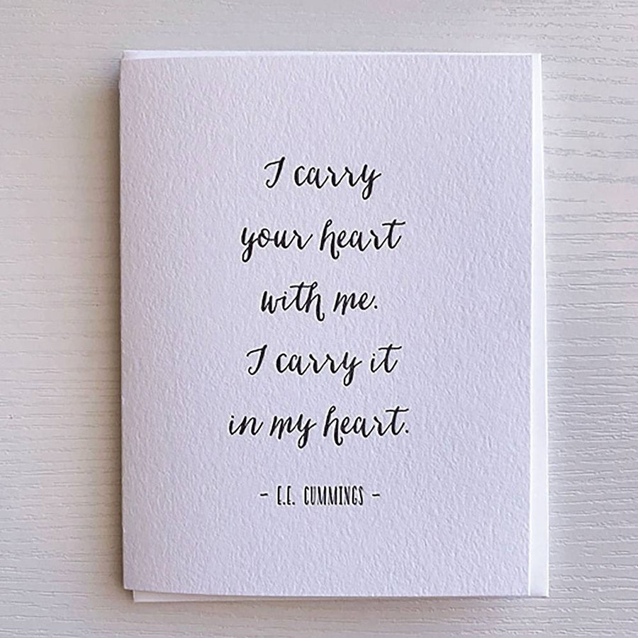 Carry Your Heart Love Card