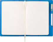 Paper Source Blue Leather Refillable A5 Journal Cover