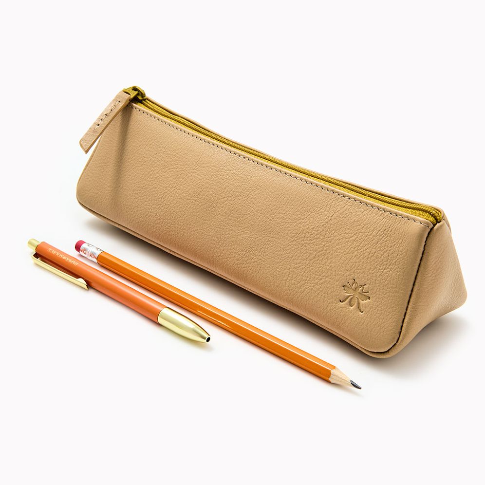 Sand Paper Wasp Tri Pencil Pouch
