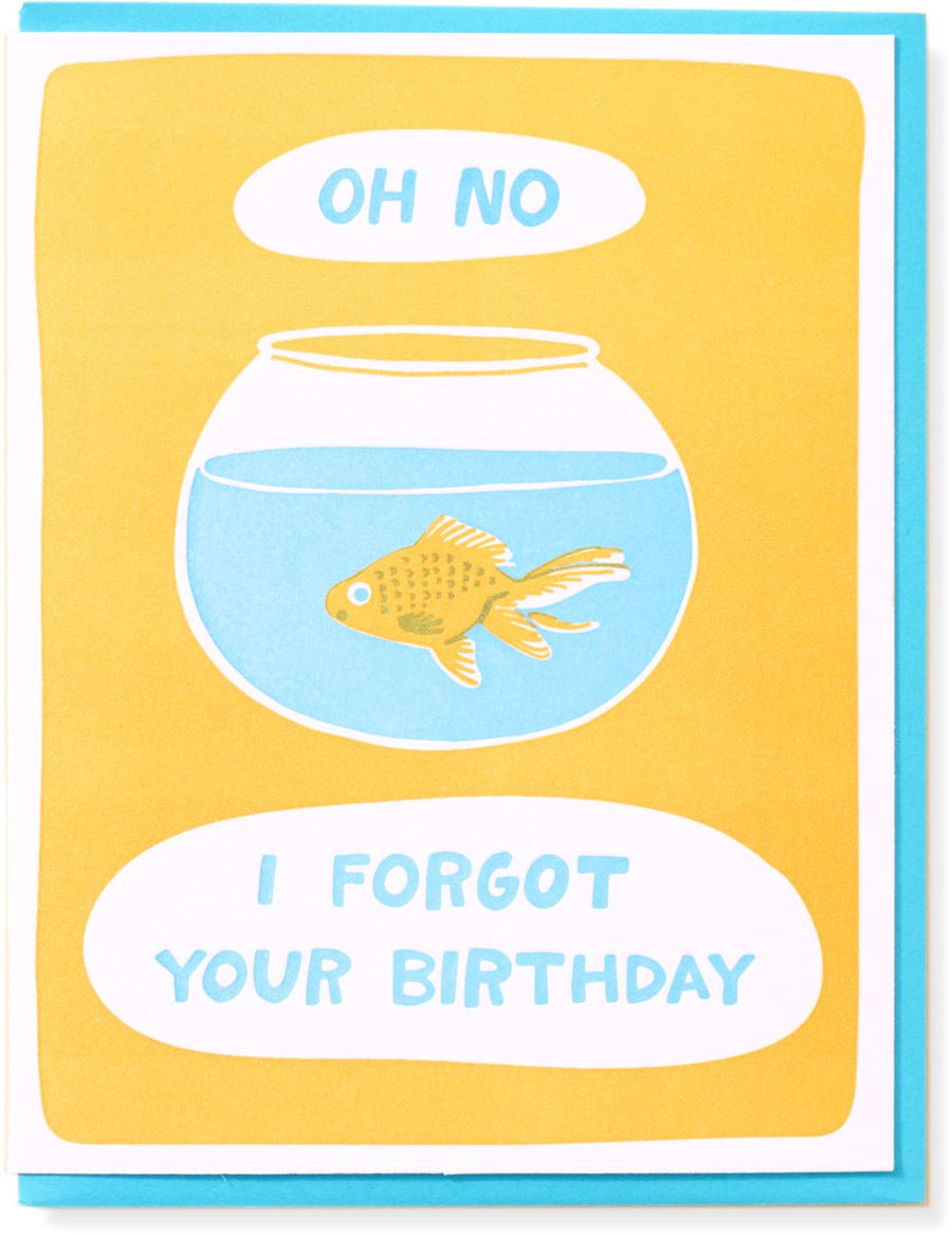 Goldfish Belated Birthday Card