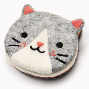 Felt Cat Coaster Set