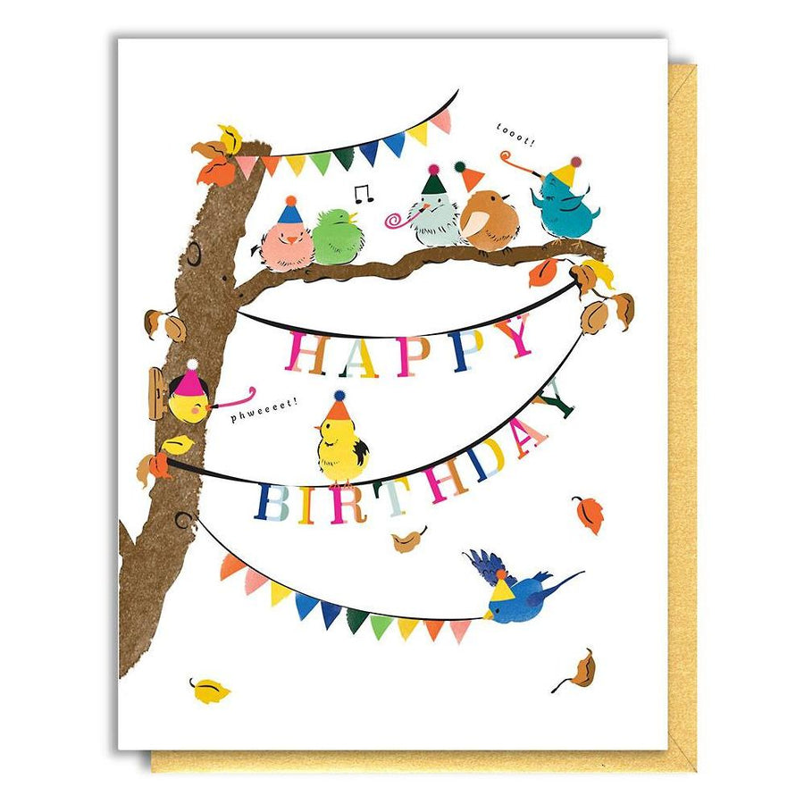 Party Birds Birthday Card