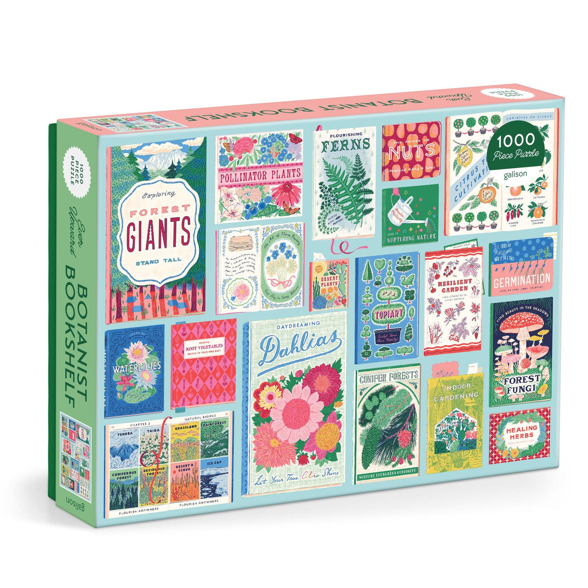 Ever Upward Botanist Bookshelf 1000 Piece Puzzle
