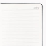 2026-2027 Paper Source Black Leather 18-Month Weekly Desk Planner