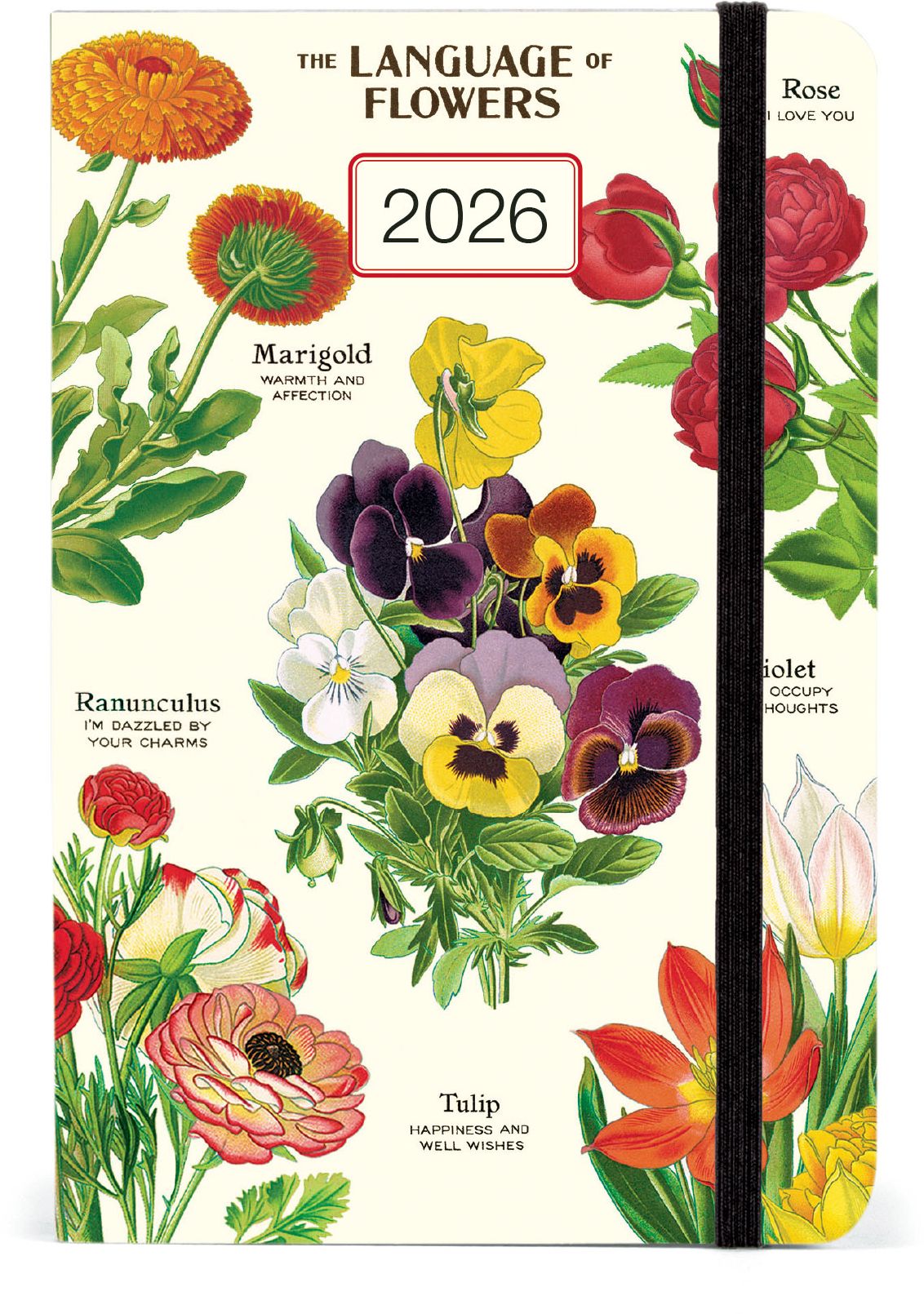 2026 Cavallini Language of Flowers Weekly Planner