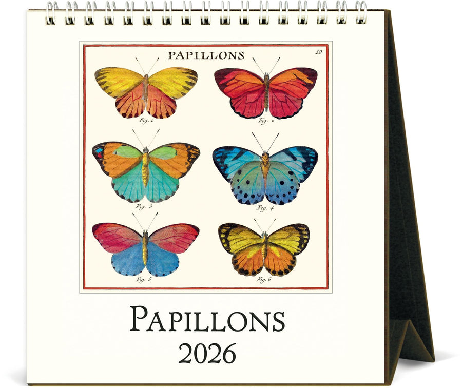 2026 Cavallini Butterflies Desk Calendar
