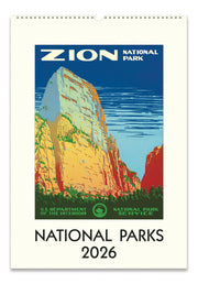 2026 Cavallini National Parks Wall Calendar